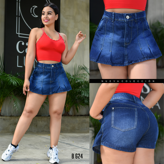 Falda short dama rf 624